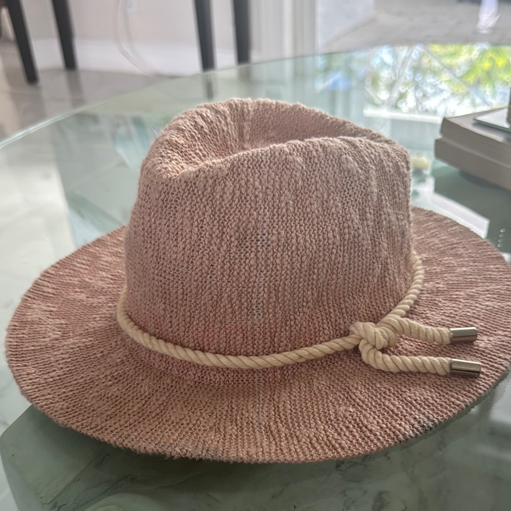 Marcus Adler Light Pink Knit Hat W Rope Detail